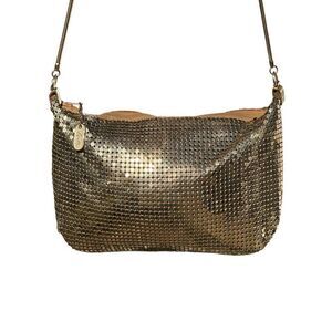 Lyrella Vintage Gold Mesh Evening Prom Shoulder Purse
